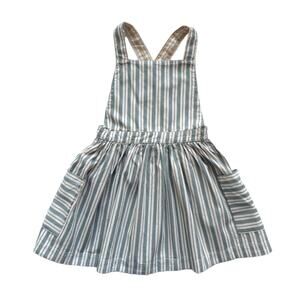 Hux Reversible Striped Pinafore Dress Size 6